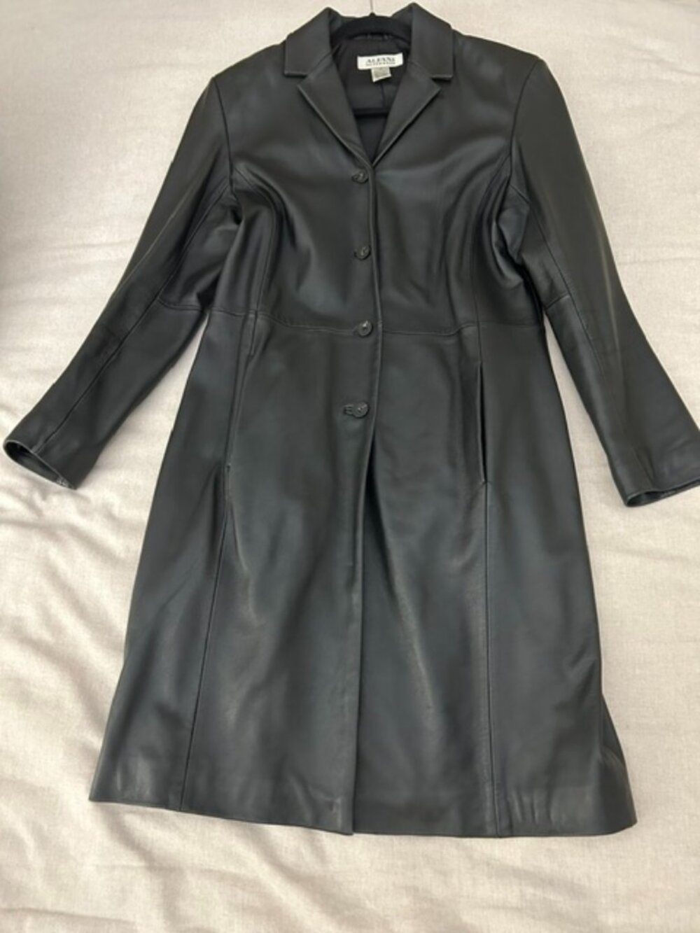 Alfani women's soft leather long coat - XS